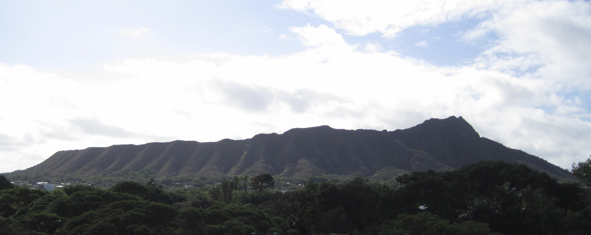 Diamond Head crater panoramic view